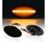 LED Lampeggiatori Laterali Nero Adatto A per BMW Mini R50 R52 R53 [7144-1]