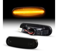 LED Lampeggiatori Laterali Nero per Fiat Punto Evo Grande Punto Tipo 199