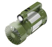 LED Lantern, Battery Powered Flashlight with Fan, 8.5x4.13x4.13 inches, Rechargeable Light, 4 Lighting Modes, Portable Lamp for Travel, Hiking, Indoor, Outdoor, Backpacking