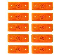 LED Laterali Arancione 10x 12V Ambra Frecce Camion Rimorchio Autobus Marcatura E