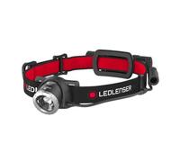 LED LENSER H8R - Torcia da testa a LED H8R, 600 lm, nera/arancione, batteria agli
