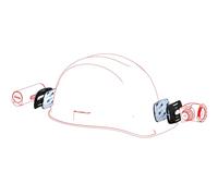LED LENSER Set di montaggio per casco Fissaggio per fari