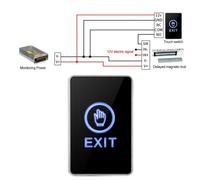 LED-Licht-BerÃ¼hrungssensor-Ausgangsschalter fÃ¼r Sicherheitssysteme â Einfache Installation