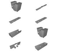 LED Light Bar Kit for 1:14 Scale Low Boy Trailer RC Model