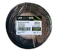 Led Light One Cavo H05VV-F Tubo 3x2,5 mm 25 m (nero) Tensione di funzionamento: 500 V Temperatura massima di lavoro 70 °. Cavi per installazioni fisse e mobili in locali domestici e uffici.