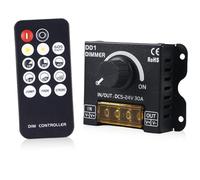 Led Light Strip Dimmer, Led Dimmer, Dimmer Led DC 5V-24V 30ARF, Dimmer Per Strisce Luminose A Led,Controllo Wireless, Pwm Dimming Controller Controllo Con Telecomando Per Strisce Led