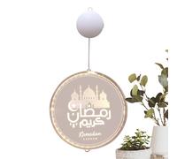Led Light Window Decor, Seasonal Atmosphere Lighting, Castle Wall Decor with Suction Feature, Durable Acrylic Moon Lamp, Warm White Luminaire with Artistic Design, Housewarming Gift for Bedroom