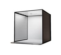 LED Lightbox Booth - da studio pieghevole, cubo di fotografia compatta | Struttura di illuminazione display di sfondo dimmerabile, pannello di configurazione di tiro portatile per accessori Figu