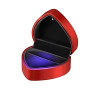 LED Lighted Heart Shape Storage Proposal Ring Box Case Container for Proposal Engagement Wedding Anniversay Valentines Day