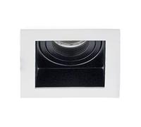 LED Line - Faretto da incasso OLTIBO Alluminio Quadrato Nero/Bianco orientabile LEDLINE - 241307 - L-241307