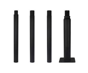 LED line Lampione Stradale NERO 2m 3m 4m Altezza Regolabile Esterno