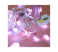 Led Love Light String Room Decoration Flashing Girl Heart Light Fabric Peach Heart String 3 Meters 20 Lights Decorative lanterns on Christmas