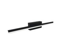 LED Luce Specchio Lampada da Parete Nero B:50 CM Acciaio Bianco Neutro 4000 K [EEK: D]