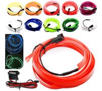 LED Luce Striscia Adatto A per VW Golf Passat Cc Ambiente Interni Rosso