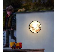 LED Luci da Parete per Bambini Dimmerabile con Telecomando, lampada Lunare, Stanza dei Bambini, Lampada a Muro Interni Rotonda Lampada da Luna Lampade da Muro Interno con interruttore a filo e spina