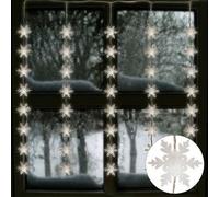 LED Luci Pendenti Fiocchi di Neve 75x85cm Decorazione Natalizia 40 per Finestra