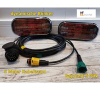 LED Luci Posteriore Rimorchio Lampeggiatore Freccia 12/24V+5M Cablaggio 13 Pol