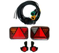 LED Luci Rimorchio Set Posteriore Controllo Box 13 Pol. Kit Cavi 7 M