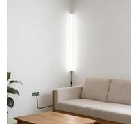 LED Lungo Luce da Parete con Interruttore Spina Applique da Parete Interni Moderno Lineare Design Lampada da Parete Nordico Minimalista Angolare Decorativo per Corridoio (Bianco Luce Bianca,100cm)