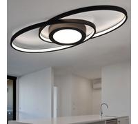 Plafoniera GALAXY doppia ellisse luce centrale R62991142 antracite