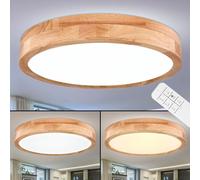 LED Lusso Coprire Lampada Salotto Ess Camera Regolatore Legno Ottica Luce Remoto