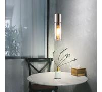 LED Lusso Pendolo Soffitto Luce Studio Illuminazione Vetro Appesa Lampada Fumé [EEK: E]