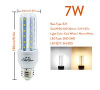 LED Mais Lampadina U Tubo Inondazione Luci 220V 2835 SMD Decorazione Pendente [EEK: A]