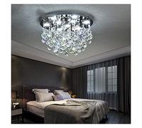 Led Master Bedroom Crystal Ceiling Lamp Round Living Room Atmosphere Warm Romantic Wedding Modern LED Chandelier (Color : ColdWhite Size : 100cm) (Coldwhite 70cm)