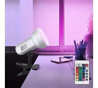 LED Metallo Clip Faretto RGB Telecomando Scrittura Tavolo Illuminazione Dimmbar [EEK: F]