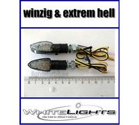 LED Micro Blinker Miniblinker Lizzard Carbon LED Indicator Frecce