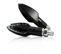 LED Mini Blinker Argento Per Moto Nero Fumè LED Indicatori