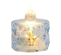 Led Mini Elettronica Candela Elettronica Candela Atmosfera di Cristallo Decorazione Luce di Natale Romantico tea light fontana piccole candele mini batteria impermeabile piccolo tealight luci t