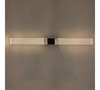 Led Mirror Light Bagno 3000K Rasatura Lampada da Parete Sopra lo Specchio, Immagine Di Luce, Ottone, Illuminazione Del Trucco Anteriore Dello Specchio Acrilico/Black 55Cm