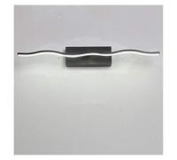 Led Mirror Lights Wall Lamps Bathroom Waterproof White Black LED Flat Lamp Modern Indoor Wall Lamp Bathroom Lighting Make Up (Color : White Cool White Size : 40cm 8w) (Black Warm White 40cm 8w)