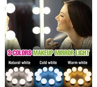 LED Mirror Vanity Light Bulb lampade da toeletta Touch dimmerabile 3 modalità di colori DC5V per la decorazione degli specchi per il trucco della camera da letto di casa