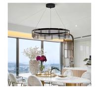 LED Modern Chandelier Glass Pendant Lamp Minimalist Light for Dining Room Restaurant Bedroom Decor Nordic Lustre Round Lighting