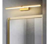 LED Moderno Luce a specchio 60 CM Lampada da bagno 12W Bianco neutro 4000K d'oro Lampada a specchio Impermeabile Luce per il trucco Bagno Armadio a specchio lampada a muro Luce dell'immagine