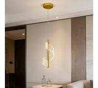 LED Moderno Luci sospese 4W Regolabile 3 temperatur Colori 3000K/4500K/6000K, Camera da letto lampada a sospensione comodino luce pendente lampadario Per soggiorno sala da pranzo (Oro A)
