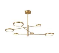 LED Moderno Ottone Sputnik Lampadario Plafoniera per Cucina Soggiorno Camera da Letto Luci con Sorgente Luminosa/Rame/115 * 60Cm
