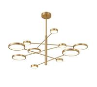 LED Moderno Ottone Sputnik Lampadario Plafoniera per Cucina Soggiorno Camera da Letto Luci con Sorgente Luminosa/Rame/115 * 76Cm