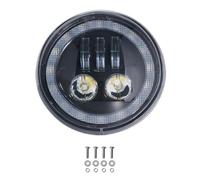 Led Moto Faro Faro Anteriore Per Moto Con Abbaglianti/anabbaglianti E Anello Halo Completo, Accessori Di Ricambio Per Vespa GTV 125 250 300