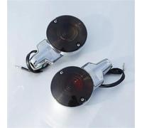 Led Moto Faro Indicatore Direzione Anteriore Motocicletta Per Softail Per Classic Per Heritage FLSTC 1999-2017 Per Touring Per Road Per King 2001(Smoke)