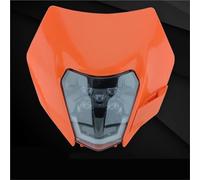 Led Moto Faro Per EXC XC Per SX MX XC 125 250 300 450 Piastra Faro LED Per Motocicletta Fari Universali Per Moto Da Cross(Orange Headlight)