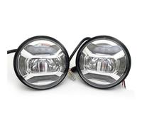 Led Moto Faro Proiettore Fendinebbia A LED Da 4,5 Pollici Faro Da 4-1/2" Lampada Ausiliaria Motocicletta Per Electra Per Glide Per Classic FLHTC(Chrome)