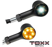 LED Moto Mini Indicatori Bull Luce Di Posizione Indicatori Neri
