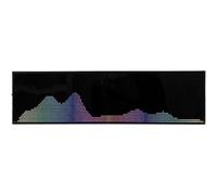 LED Music Spectrum Analyzer - RGB Audio Level Display with 36 Styles, 4 Frequency Ranges, and Digital Clock for Car & Studio
