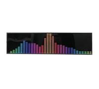 LED Music Spectrum Analyzer with Remote Control - Adjustable Color Display, Clock Modes, and Voice Control for Music Lovers