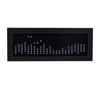 LED Music Spectrum Rhythm Light - Audio Visualizer with Clock Mode, Voice & Line Control, USB Powered Desktop Ornament for Gaming & Studio Rooms(C)