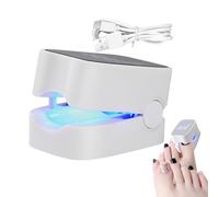LED Nail Lamp, Digital Display Fingernail Light, USB Rechargeable Nail Dryer, Fast Curing and Portable Design, 2.17x1.5x1.38 inch, Ideal for Home, Travel, Business Trip, Apartment
