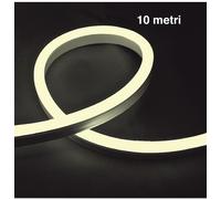 LED NEON FLEX FLESSIBILE 12W/M 24V IP65 BIANCO CALDO 10 Mt
